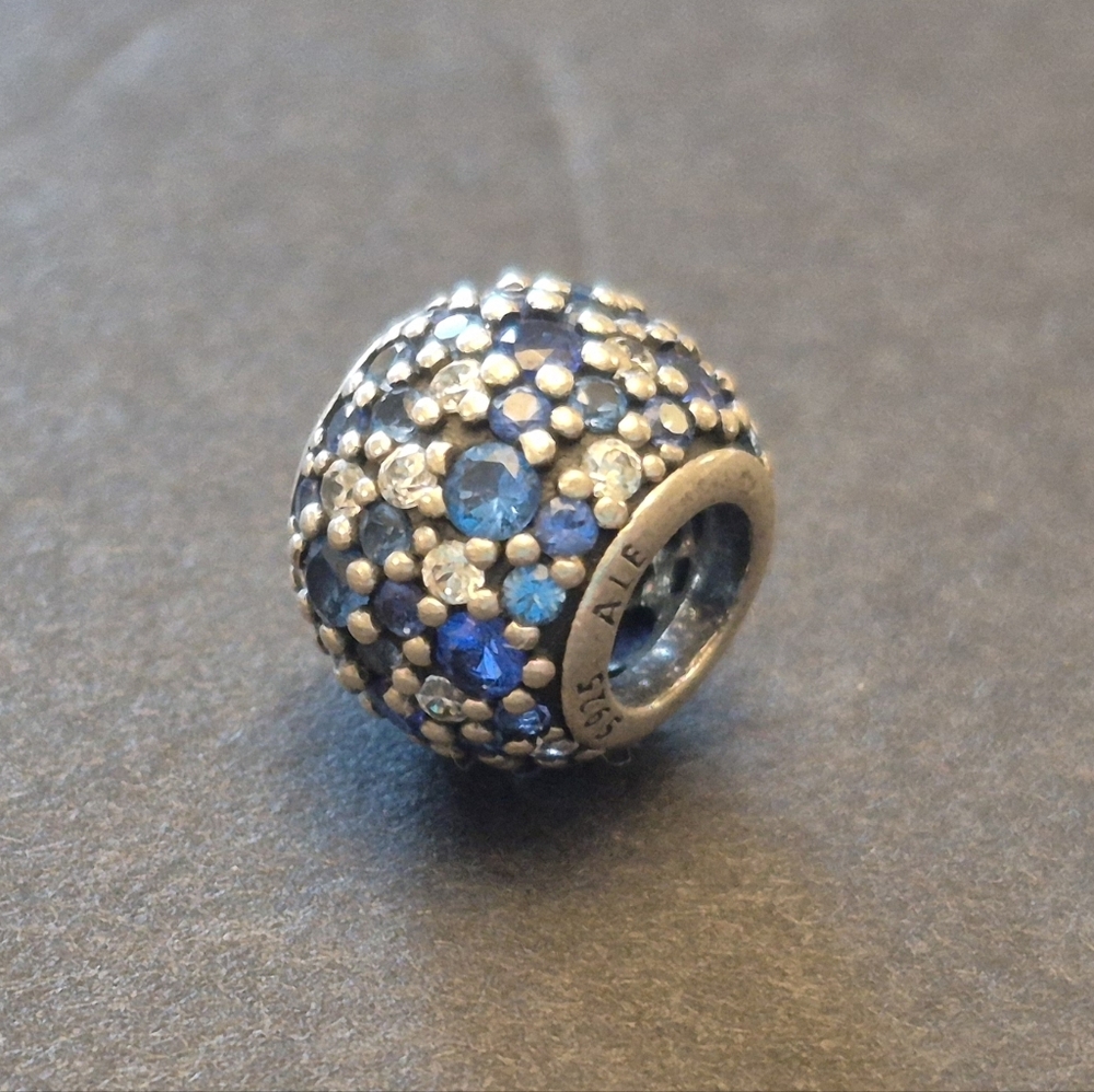 Pandora Blue Crystal Cosmic Stars Charm